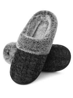 Womens Memory Foam Slippers (sz 8)